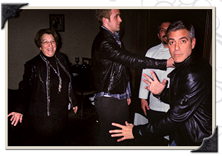 George Clooney Having fun with Fran and Randy